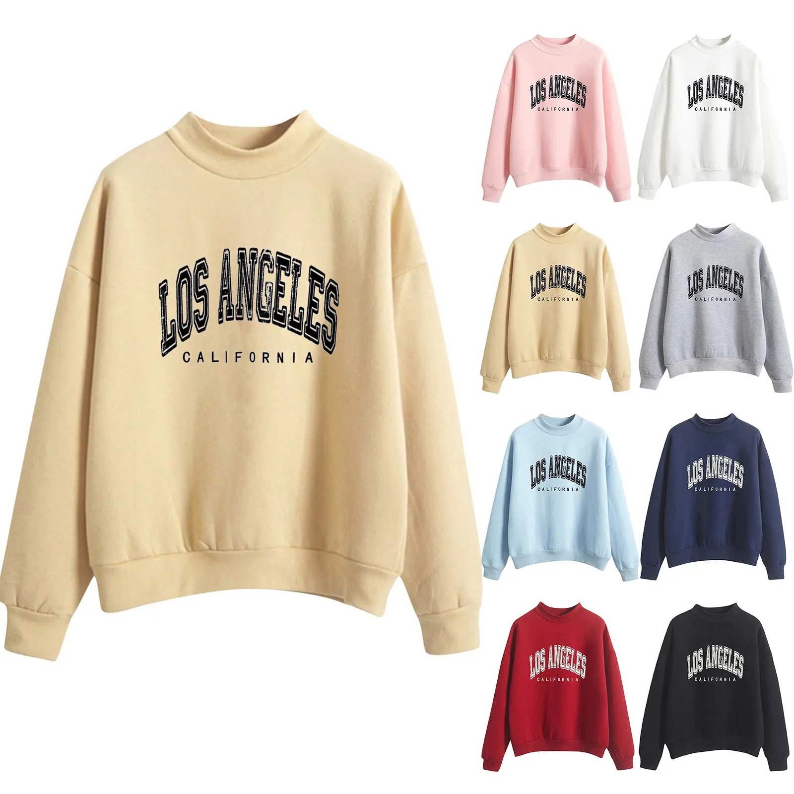 Autumn Winter O Neck Solid Color Prints Long Sleeve Pullover Sweatshirt Christmas Womens Sweatshirts Sweaters Hoodies
Autumn Winter O Neck Solid Color Prints Long Sleeve Pullover Sweatshirt Christmas Womens Sweatshirts Sweaters Hoodies