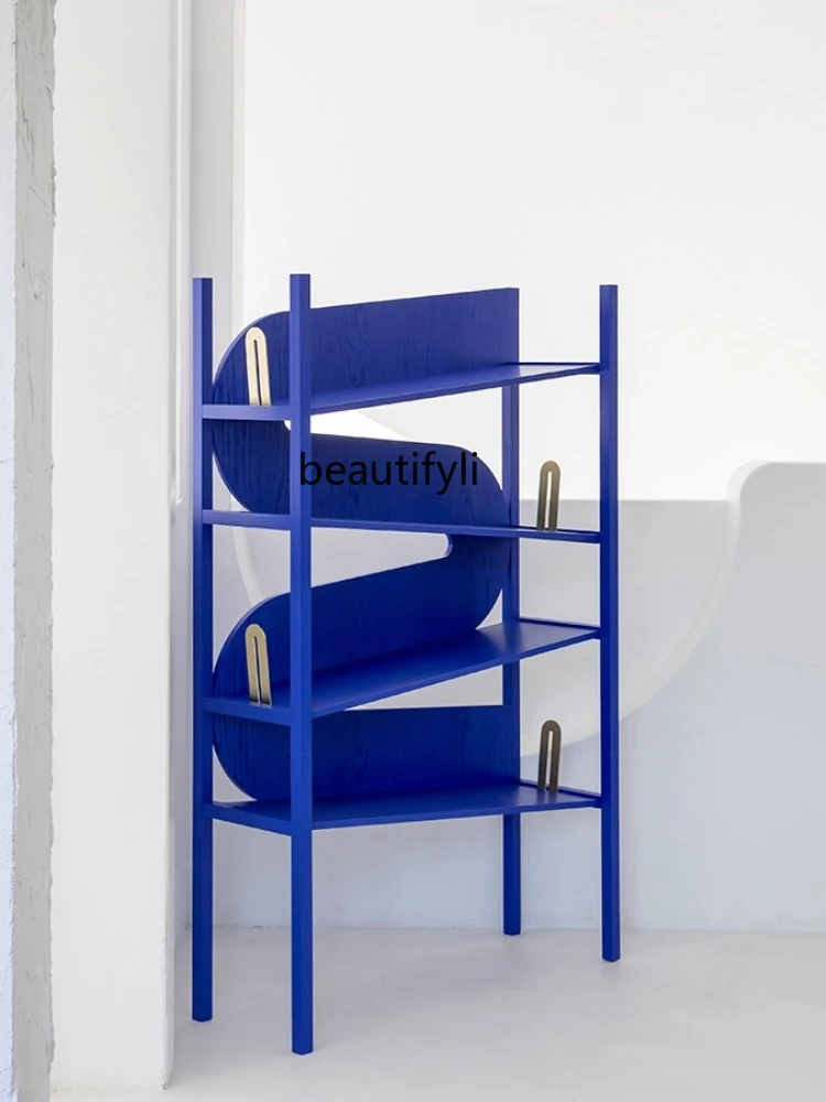 GY Bookshelf Klein Blue Light Luxury Designer Model Nordic Simple Floor Storage Shelf Bookcase
GY Bookshelf Klein Blue Light Luxury Designer Model Nordic Simple Floor Storage Shelf Bookcase