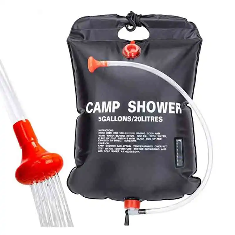 20L Water Bags Outdoor Camping Shower Bag Portable Solar Heating Travel Hiking Climbing PVC Water Bag Shower Head Switchable
20L Water Bags Outdoor Camping Shower Bag Portable Solar Heating Travel Hiking Climbing PVC Water Bag Shower Head Switchable