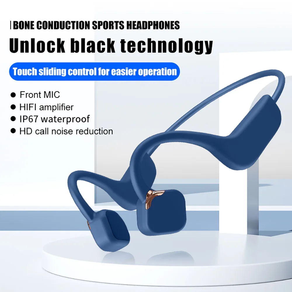 GAINBANG DG02 Bone Conduction Headsets Touch Control Sports Waterproof Wireless Bluetooth Headphone Noise Reduction Mic Earphone
GAINBANG DG02 Bone Conduction Headsets Touch Control Sports Waterproof Wireless Bluetooth Headphone Noise Reduction Mic Earphone