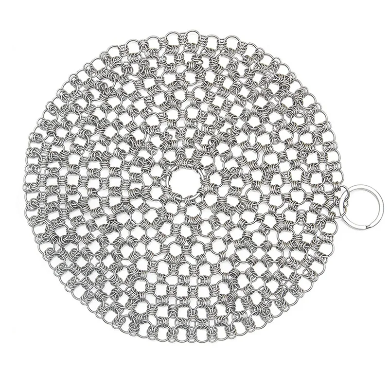 Cast Iron Cleaner,Stainless Steel Chainmail Scrubber,Easy Cleaning For Pans,Dutch Ovens,Grills Griddle
Cast Iron Cleaner,Stainless Steel Chainmail Scrubber,Easy Cleaning For Pans,Dutch Ovens,Grills Griddle