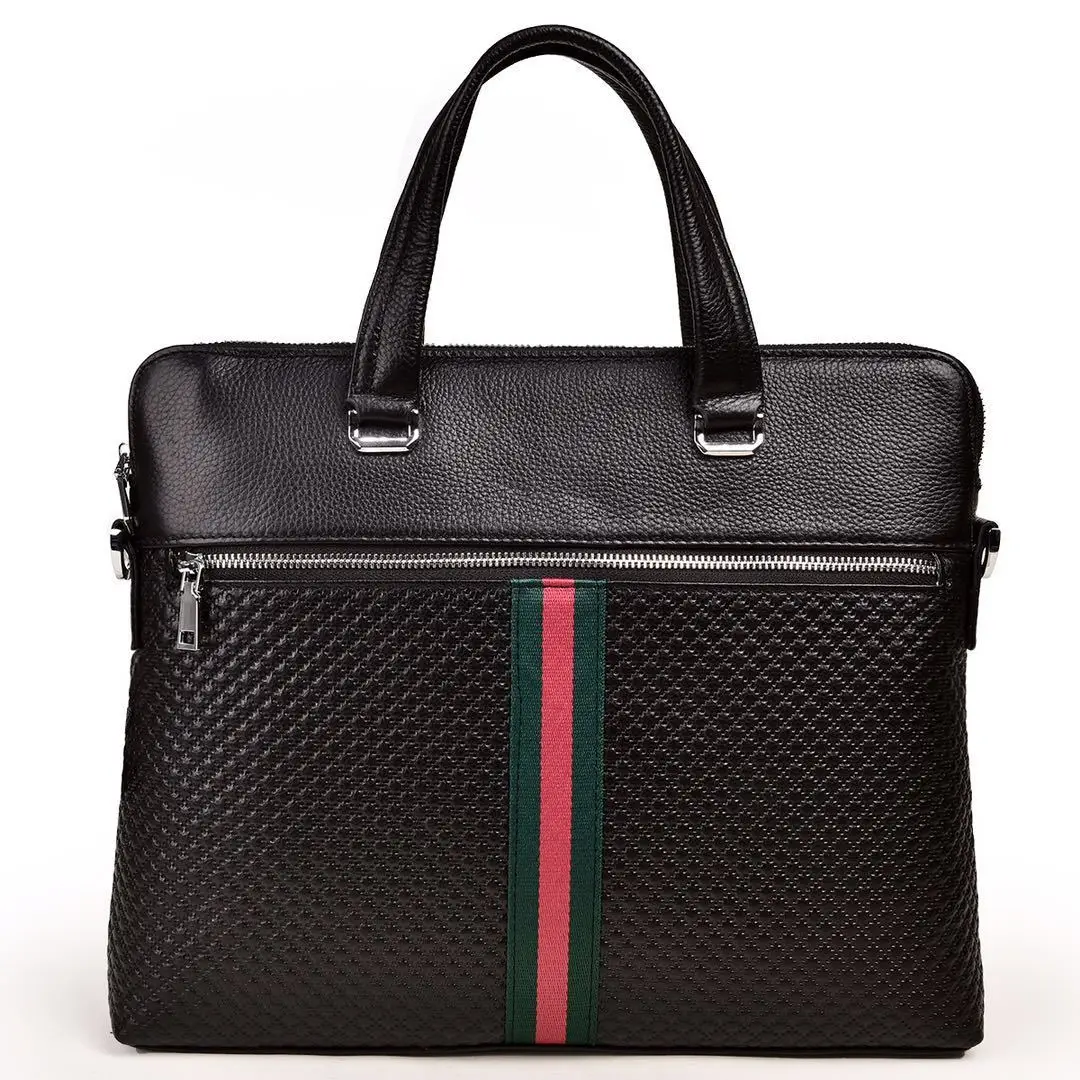 2022 New Luxury Cow Genuine Leather Business Men's Briefcase Male Plaid Briefcase Shoulder Bag Men Messenger Laptop Computer Bag
2022 New Luxury Cow Genuine Leather Business Men's Briefcase Male Plaid Briefcase Shoulder Bag Men Messenger Laptop Computer Bag