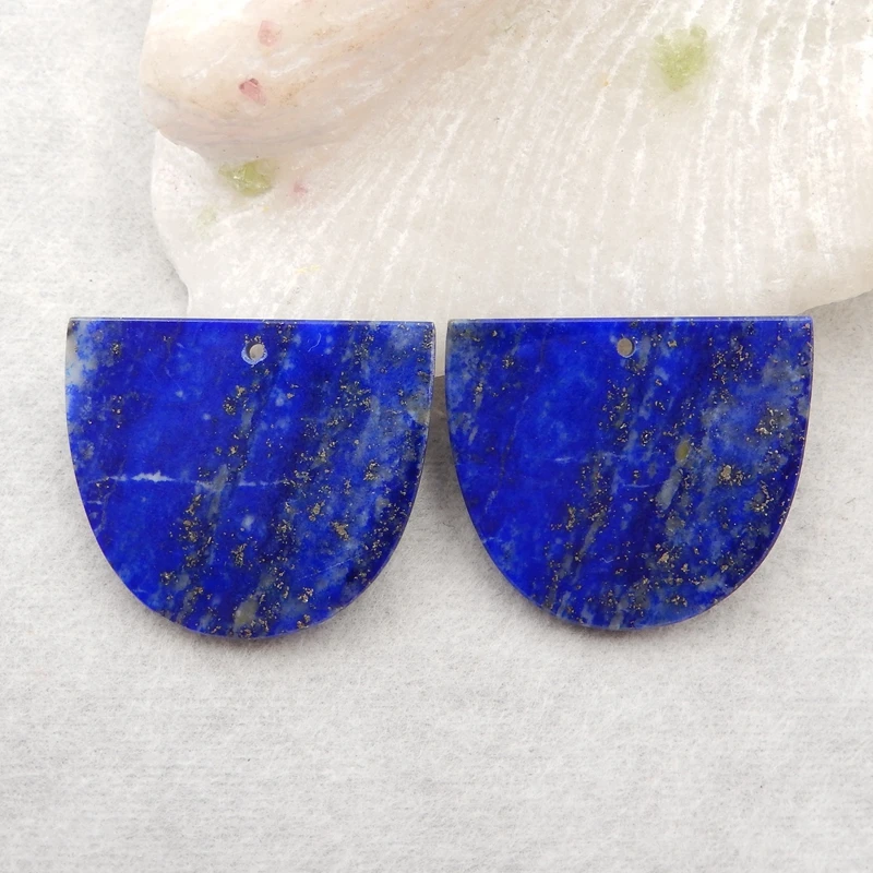 Natural Gemstone Lapis Lazuli fashion women Double hole Earring Bead Cabochons25x29x3mm10.8g
Natural Gemstone Lapis Lazuli fashion women Double hole Earring Bead Cabochons25x29x3mm10.8g