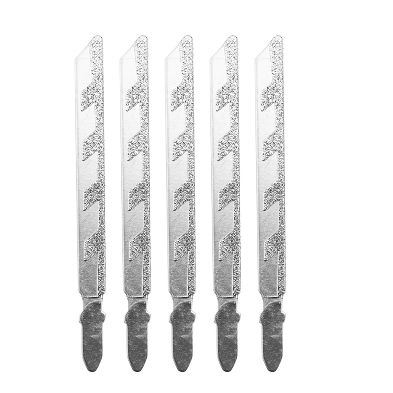 5Pcs 101mm 4 Inch T Shank Jigsaw Blades Diamond Coated Jig Saw Blade Set Masonry Granite Tile Cutting Power Tools Accessories
5Pcs 101mm 4 Inch T Shank Jigsaw Blades Diamond Coated Jig Saw Blade Set Masonry Granite Tile Cutting Power Tools Accessories