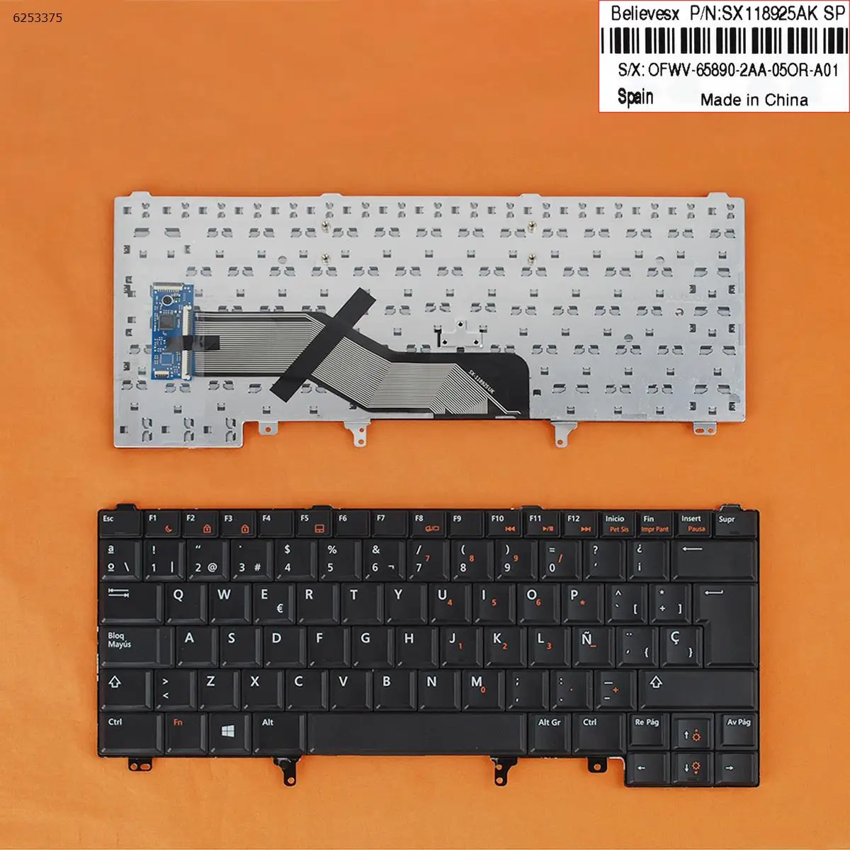 SP Laptop Keyboard for DELL Latitude E6420 E5420 E6220 E6320 E6430 BLACK Without Point stick Reprint
SP Laptop Keyboard for DELL Latitude E6420 E5420 E6220 E6320 E6430 BLACK Without Point stick Reprint