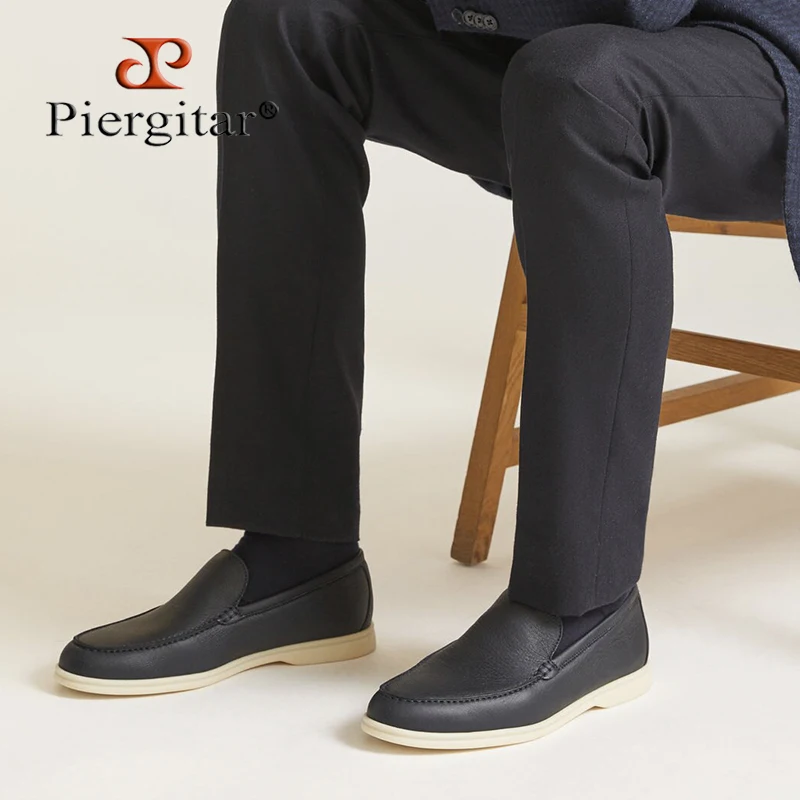Piergitar Handcrafted Soft Leathers Stride Loafers Shock-Absorbing Rubber Soles Perfect Blend Of Comfort Style And Durability
Piergitar Handcrafted Soft Leathers Stride Loafers Shock-Absorbing Rubber Soles Perfect Blend Of Comfort Style And Durability