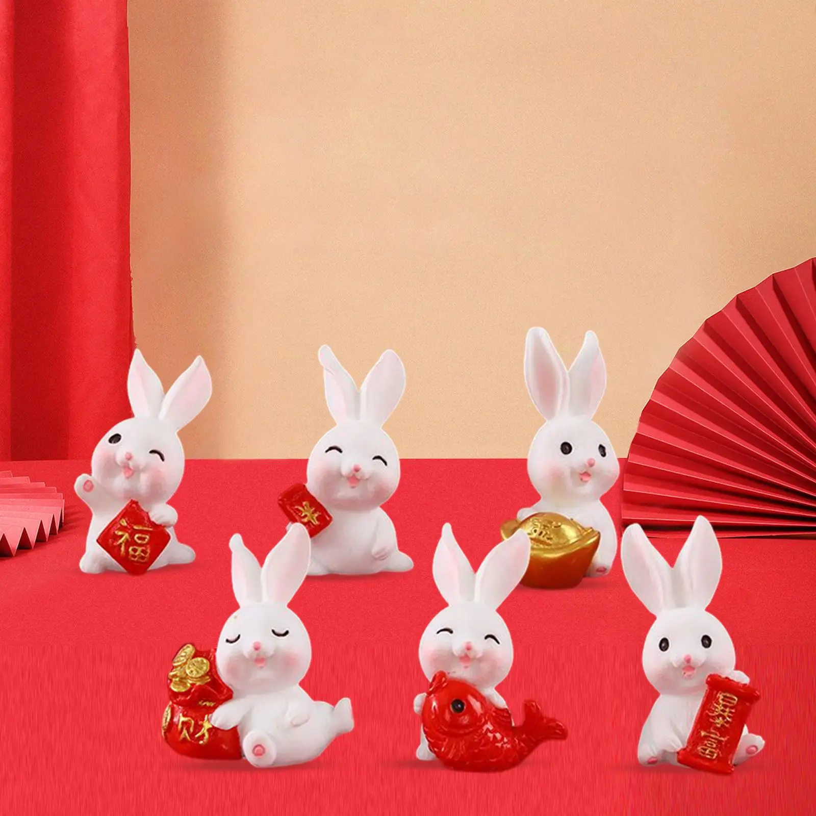 6 шт., миниатюрные фигурки кроликов для гостиной и офиса
6 шт., миниатюрные фигурки кроликов для гостиной и офиса