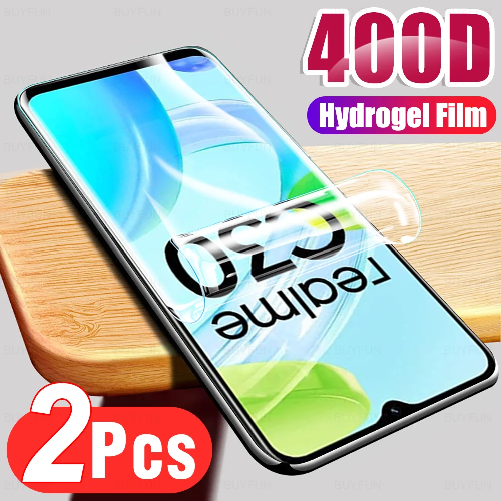 

2pcs 400D Full Cover Hydrogel Film For Realme C30s RMX3690 Screen Protector Not Glass For Realmy C30 RMX3581 RealmeC30s C 30 S