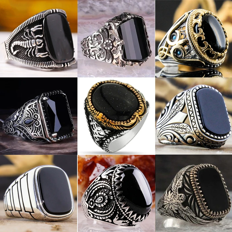 New Copper Material Inlaid Black Gemstone Men's Ring European and American Embossed Fashion Banquet Senior Diamond Jewelry
New Copper Material Inlaid Black Gemstone Men's Ring European and American Embossed Fashion Banquet Senior Diamond Jewelry