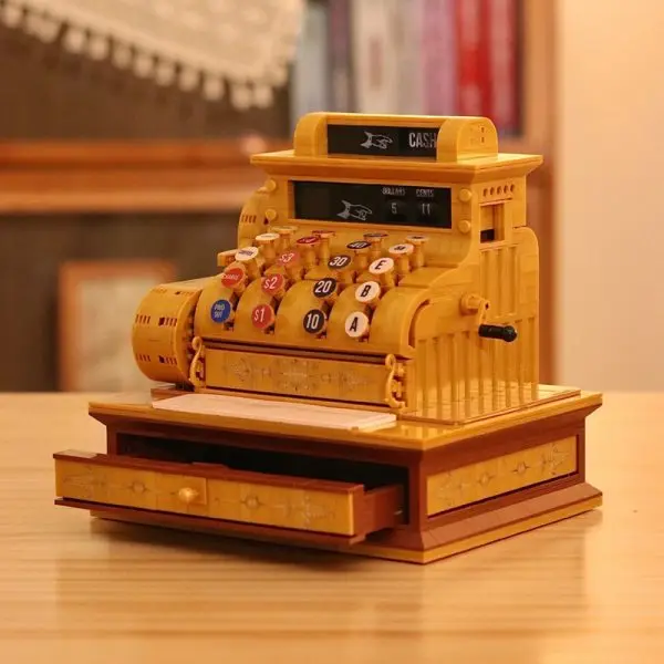 Classic Vintage Cash Coin Money Drawer Machine Builing Blocks Set Model Mini Retro Cash Register Bricks Toys for Kids Gifts
Classic Vintage Cash Coin Money Drawer Machine Builing Blocks Set Model Mini Retro Cash Register Bricks Toys for Kids Gifts