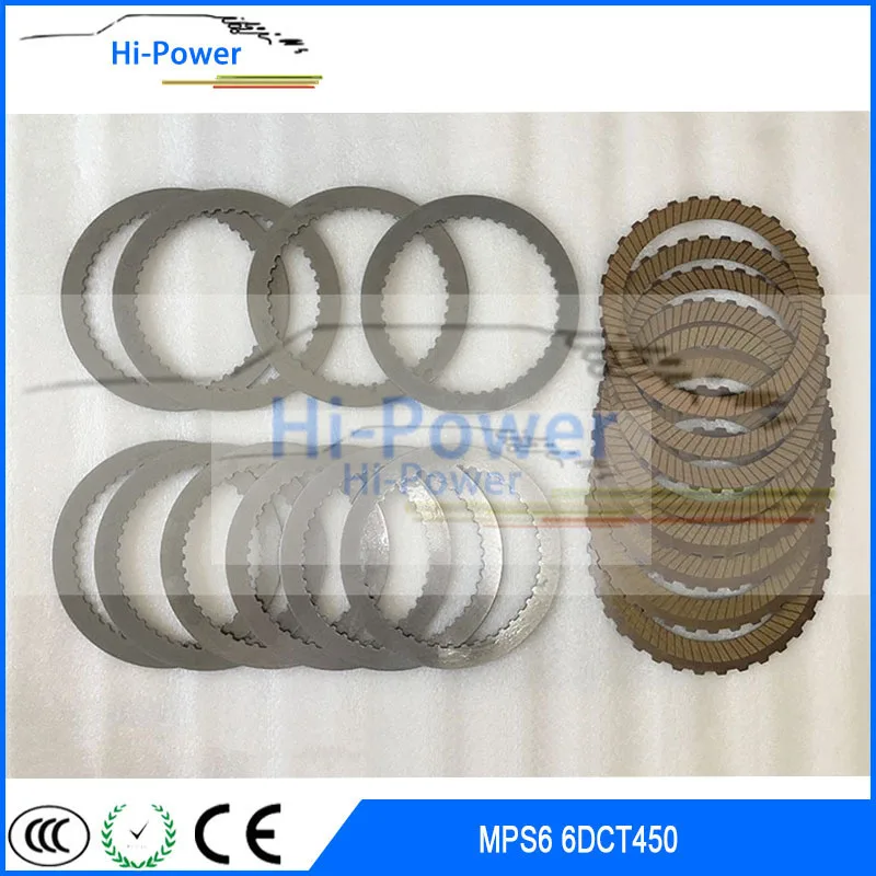 6DCT450 MPS6 Auto Transmission Rebuild kit Clutch Friction & Steel Plates For Ford Mondeo Focus 6-Speed DSG Repair Kit Gearbox
6DCT450 MPS6 Auto Transmission Rebuild kit Clutch Friction & Steel Plates For Ford Mondeo Focus 6-Speed DSG Repair Kit Gearbox