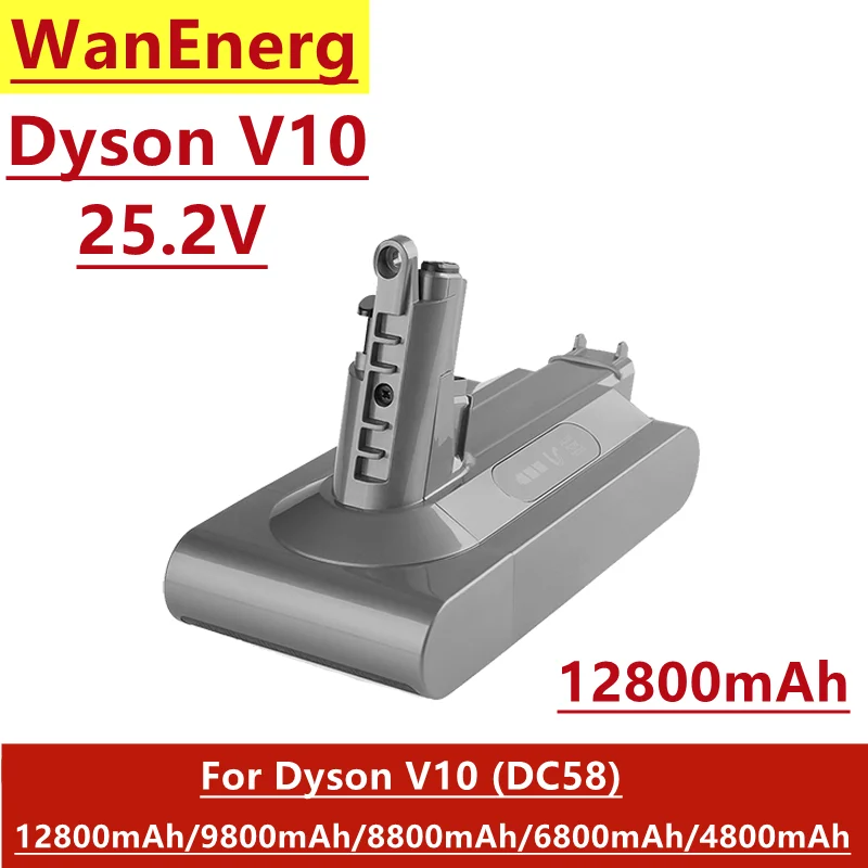 25.2V 12800mAh pour Dyson V10 batterie V10 Absolute, V10 Fluffy, cyclone V10 Motorhead Aspirateur à main SV12 Batterie
25.2V 12800mAh pour Dyson V10 batterie V10 Absolute, V10 Fluffy, cyclone V10 Motorhead Aspirateur à main SV12 Batterie