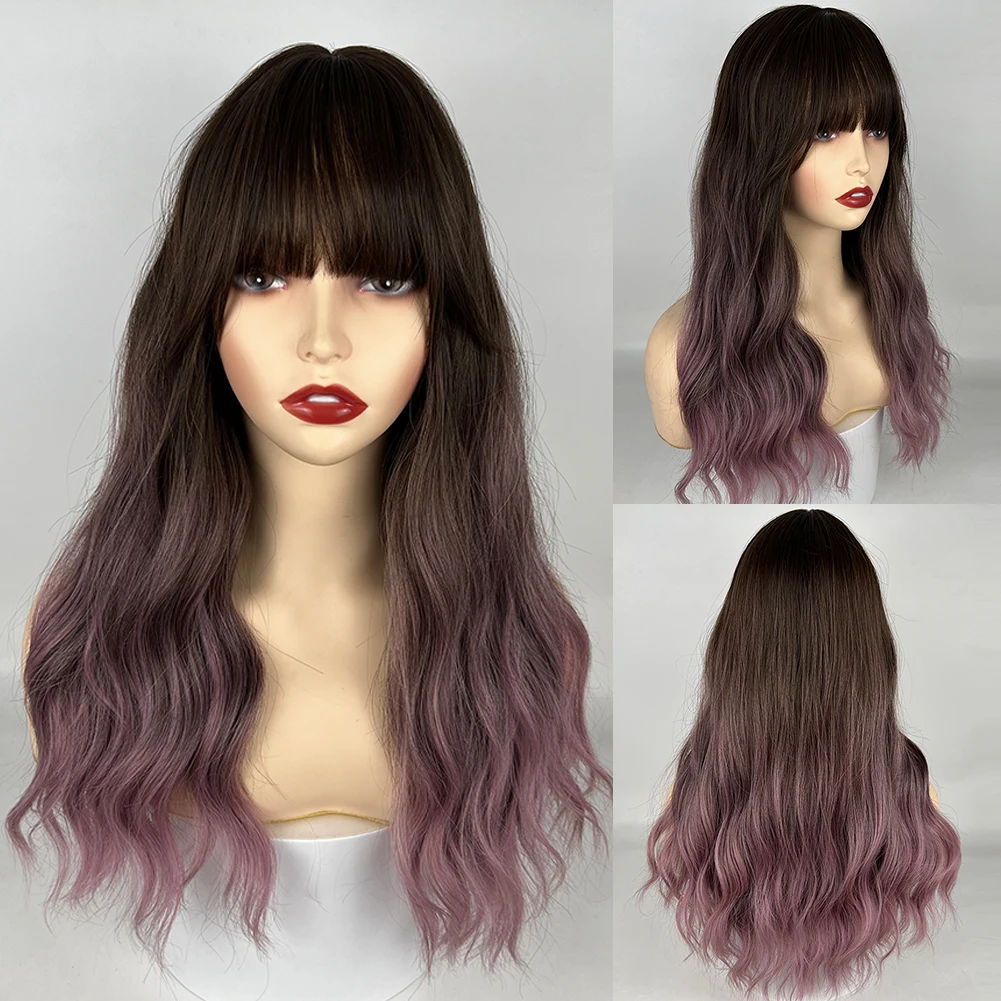 URCGTSA Ombre Brown To Purple Long Wavy Hair Wigs for Women Daily Natural Synthetic Hair Cosplay Party Lolita Wig Heat Resistant
URCGTSA Ombre Brown To Purple Long Wavy Hair Wigs for Women Daily Natural Synthetic Hair Cosplay Party Lolita Wig Heat Resistant