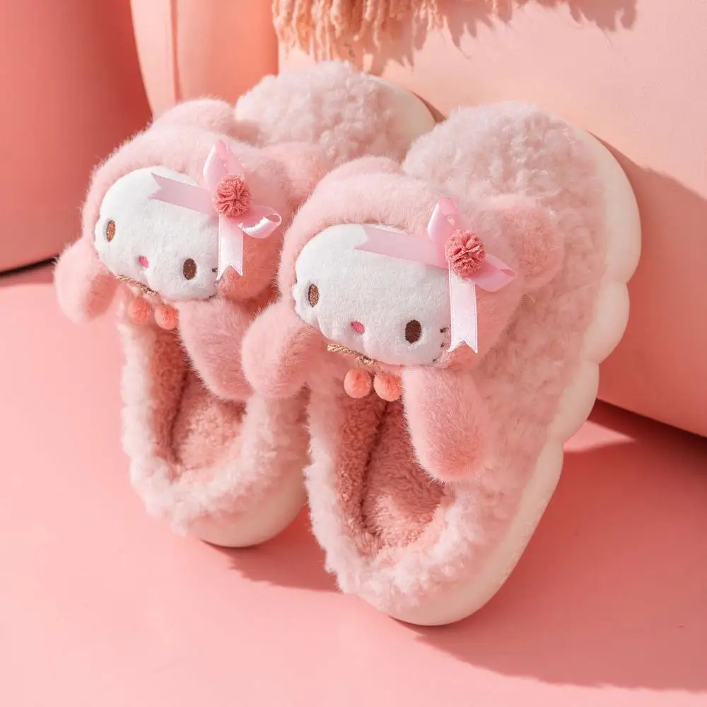 Slippers Hello Kitty Sanrio Plush Kawai Doll Cotton Slippers Non Slip Parent Warm Child Slippers Cartoon Cute Home Autumn Winter
Slippers Hello Kitty Sanrio Plush Kawai Doll Cotton Slippers Non Slip Parent Warm Child Slippers Cartoon Cute Home Autumn Winter
