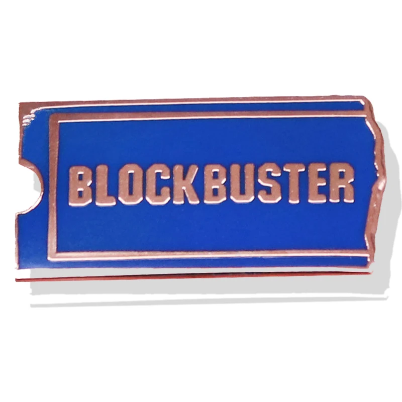 

Blockbuster and Chill Ticketing Brooch Enamel Pin Brooches Metal Badges Lapel Pins Denim Jacket Jewelry Accessories Gifts