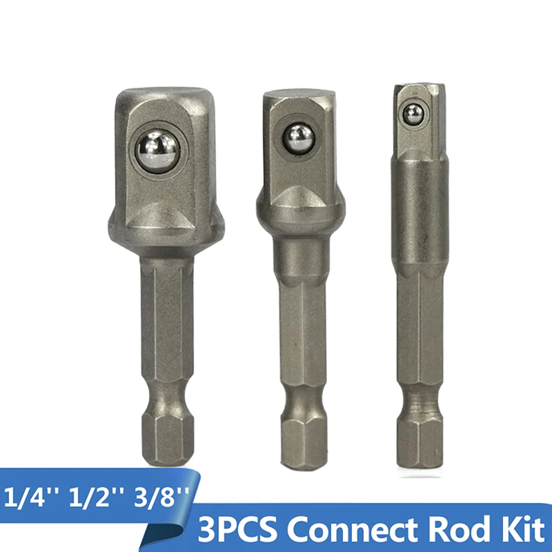 3PCS Hex Drill Bit Driver Socket Bits 1/4" 3/8" 1/2" Wrench Sleeve Extension Bar Adapter Electric Screwdriver Bits Power Tools
3PCS Hex Drill Bit Driver Socket Bits 1/4" 3/8" 1/2" Wrench Sleeve Extension Bar Adapter Electric Screwdriver Bits Power Tools