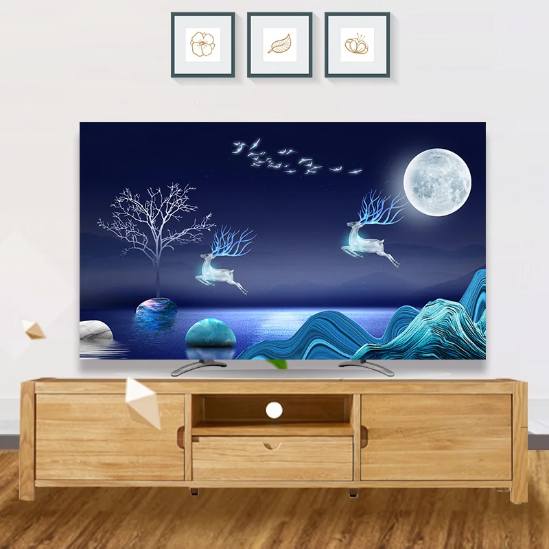 На заказ 32 " - 85" дюймов декоративная крышка капота для экрана LCD TV PC пейзаж Луна Дерево лодка Золотая Бабочка лося рыба холм
На заказ 32 " - 85" дюймов декоративная крышка капота для экрана LCD TV PC пейзаж Луна Дерево лодка Золотая Бабочка лося рыба холм