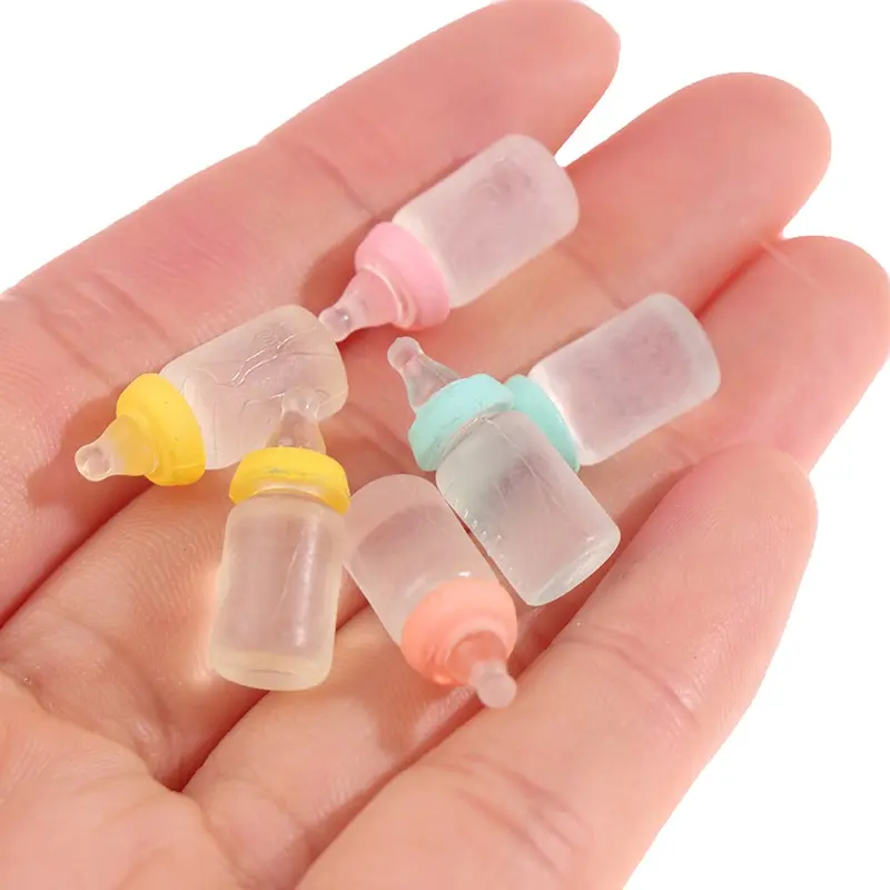 6Pcs Colorful Resin Simulation Mini Milk Bottle Miniature Baby bottle Super Cute Transparent Bottle 1:12 Dollhouse Accessories
6Pcs Colorful Resin Simulation Mini Milk Bottle Miniature Baby bottle Super Cute Transparent Bottle 1:12 Dollhouse Accessories