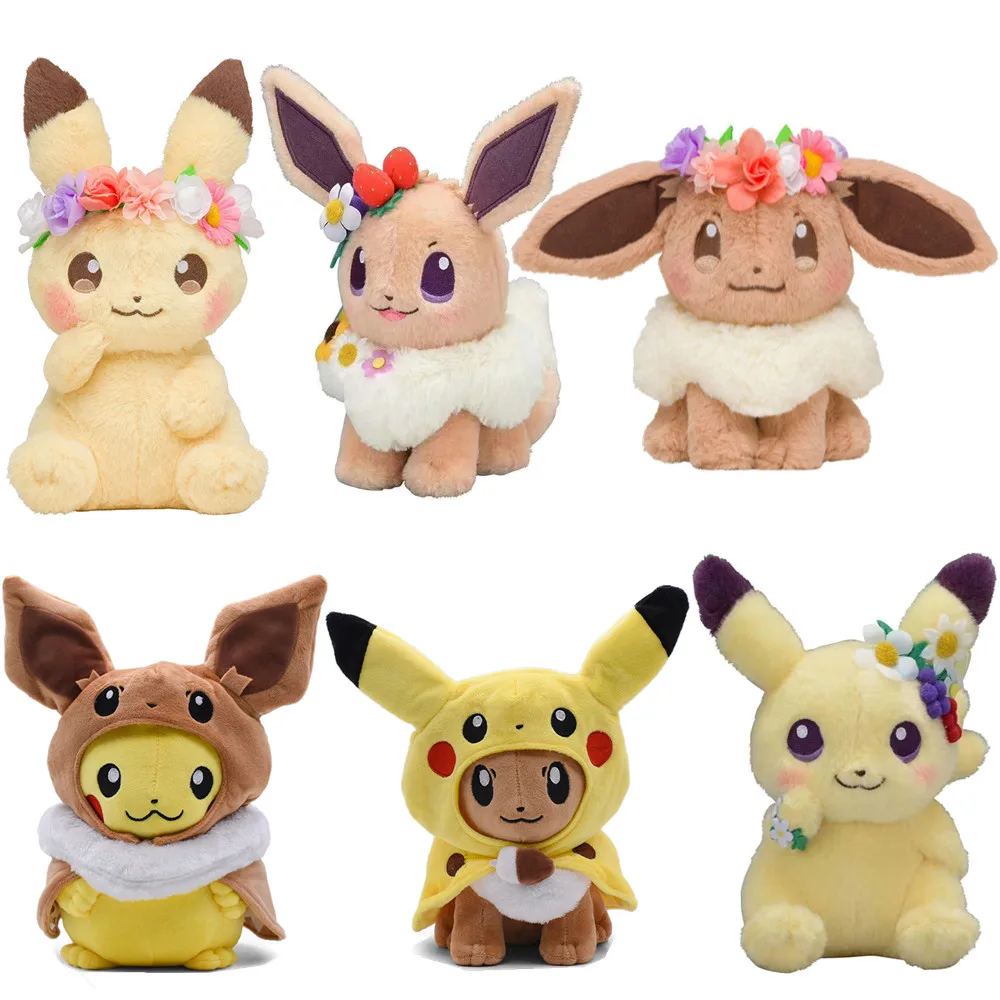 20cm Pokemon Spring Festival Easter Wreath Pikachu Eevee Stuffed Plush Doll Cartoon Anime Pocket Monster Toy Gift for Children
20cm Pokemon Spring Festival Easter Wreath Pikachu Eevee Stuffed Plush Doll Cartoon Anime Pocket Monster Toy Gift for Children