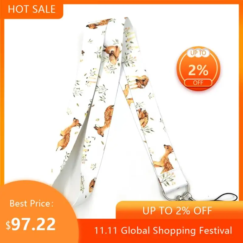 100pcs Animal Deers Fashion simple keychain mobile phone neck lanyard key ID card mobile phone USB key lanyard
100pcs Animal Deers Fashion simple keychain mobile phone neck lanyard key ID card mobile phone USB key lanyard