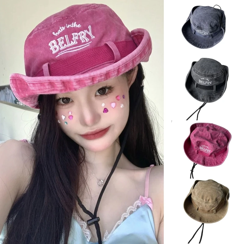 Summer Breathable Letters Embroidery Fisherman Hat Sunshade Bucket Hat All-match for Outdoor Activities Camping Climbing
Summer Breathable Letters Embroidery Fisherman Hat Sunshade Bucket Hat All-match for Outdoor Activities Camping Climbing