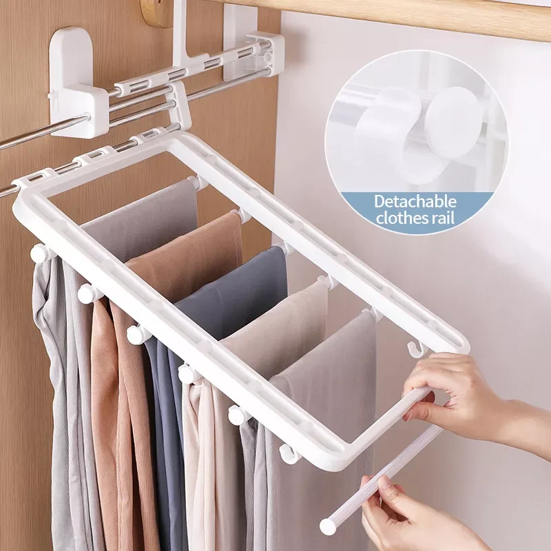 Household Foldable Stretch Trouser Rack Shelf Organizer Closet Organizers Hanger Thickened Storage Rack Hangers For Clothes
Household Foldable Stretch Trouser Rack Shelf Organizer Closet Organizers Hanger Thickened Storage Rack Hangers For Clothes