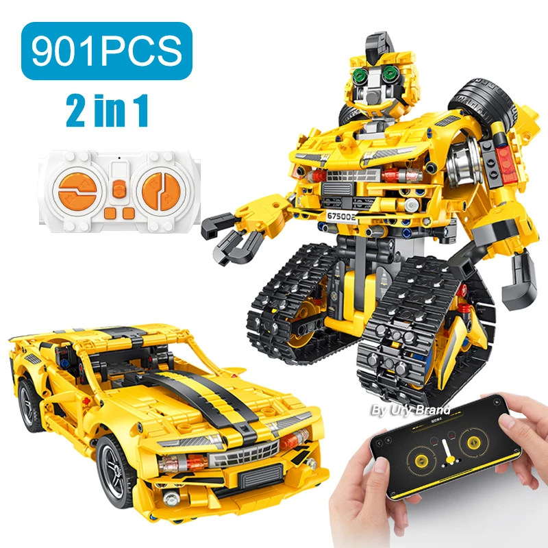 Technical Electric RC Robot Racing Cars Building Blocks Off-road Transforming Model App Programing Toys Intelligent Gift for Kid
Technical Electric RC Robot Racing Cars Building Blocks Off-road Transforming Model App Programing Toys Intelligent Gift for Kid
