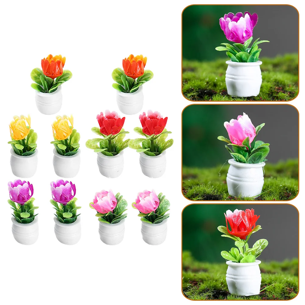 10pcs Mini Potted Plants Adornments Mini House Bonsai Landscape Accessories
10pcs Mini Potted Plants Adornments Mini House Bonsai Landscape Accessories