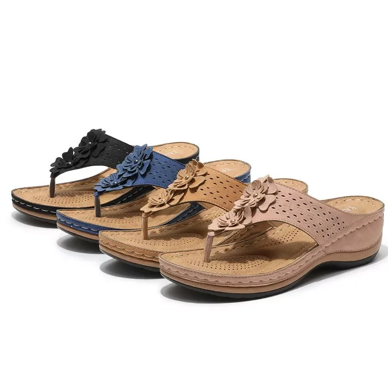 women fashion solid color flowers large size wedge shoes for women 2022 summer slippers retro casual zapatos mujer
women fashion solid color flowers large size wedge shoes for women 2022 summer slippers retro casual zapatos mujer