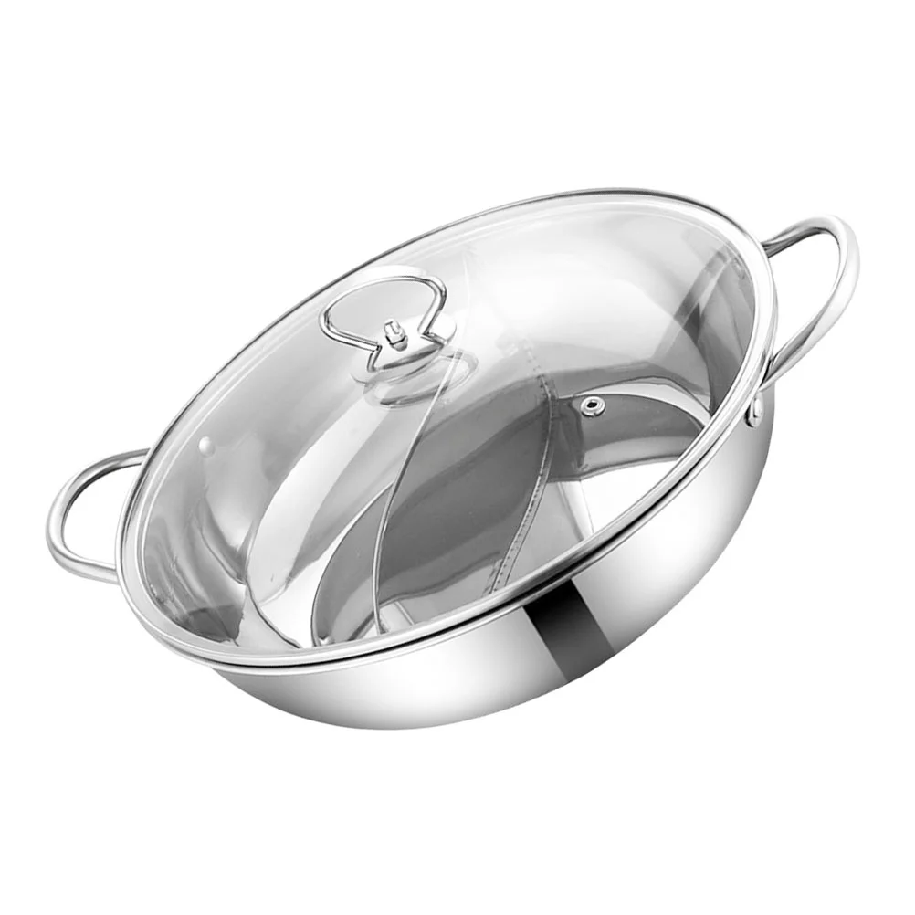 Household Hot Pot Double Flavor Hot Pot Kitchenware with Transparent Lid
Household Hot Pot Double Flavor Hot Pot Kitchenware with Transparent Lid