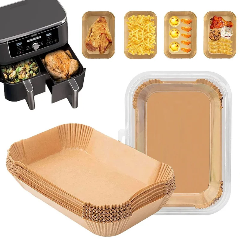 50/100Pcs Rectangular Air Fryer Disposable Paper Mat Baking Tray Greaseproof Paper Baking Accessories
50/100Pcs Rectangular Air Fryer Disposable Paper Mat Baking Tray Greaseproof Paper Baking Accessories