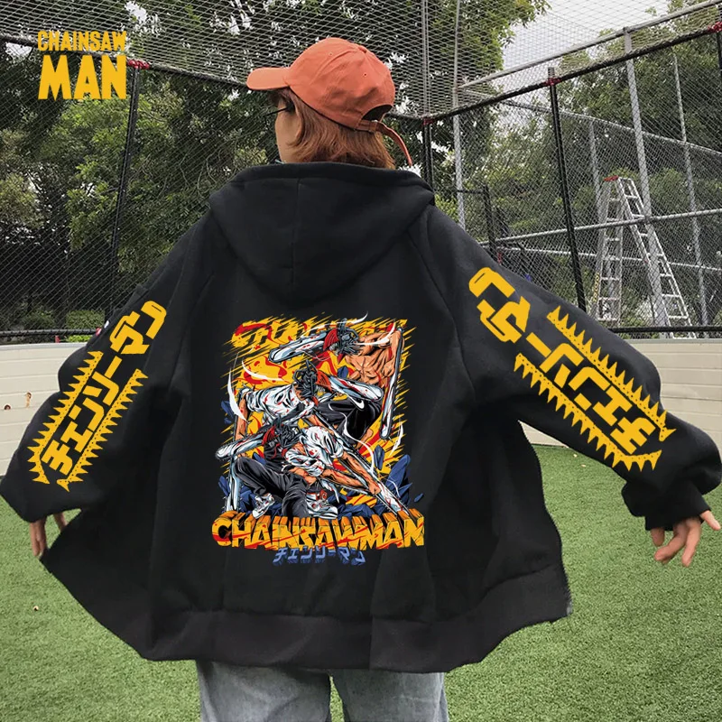 Harajuku Chainsaw Man Friends Print Zipper Hoodie Sweatshir Coat Loog Sleeve Men Women Autumn Winter Unisex Top
Harajuku Chainsaw Man Friends Print Zipper Hoodie Sweatshir Coat Loog Sleeve Men Women Autumn Winter Unisex Top