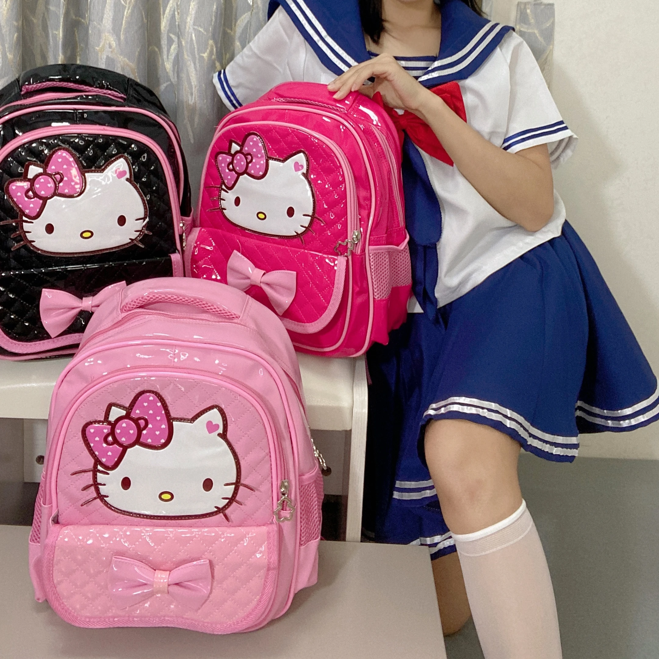 Флип-чехол на молнии с рисунком милого кота 16 дюймов, Детский водонепроницаемый легкий рюкзак с вышивкой, школьная сумка из искусственной к...
Флип-чехол на молнии с рисунком милого кота 16 дюймов, Детский водонепроницаемый легкий рюкзак с вышивкой, школьная сумка из искусственной к...