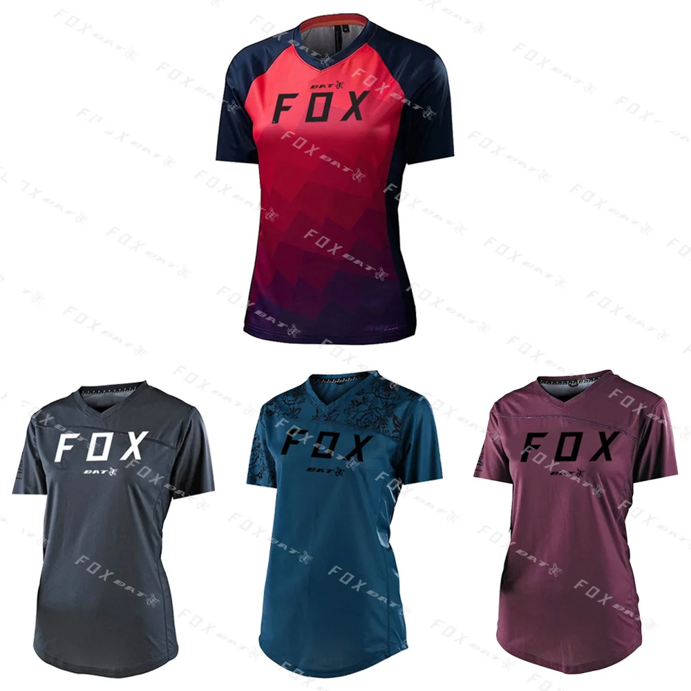Woman Cycling Downhill Jersey Motocross Mountain Enduro Bike Clothing Bat Fox Mountain Bike MTB Shirts Offroad DH MTB T-Shirts
Woman Cycling Downhill Jersey Motocross Mountain Enduro Bike Clothing Bat Fox Mountain Bike MTB Shirts Offroad DH MTB T-Shirts