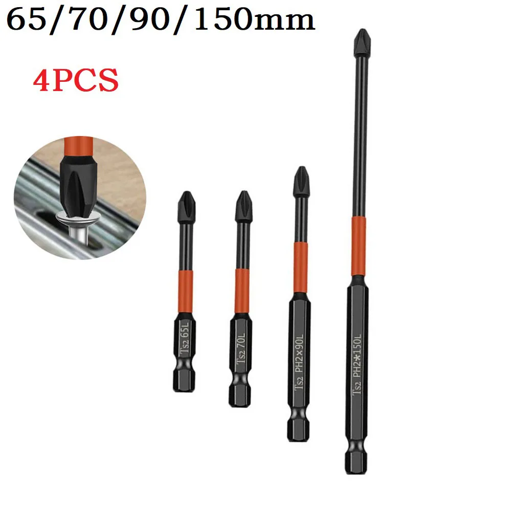 4Pcs Electric Screwdriver Set 50 65 70 90 150mm Impact Strong Magnetic Batch Head Cross High Hardness Hand Drill Bit
4Pcs Electric Screwdriver Set 50 65 70 90 150mm Impact Strong Magnetic Batch Head Cross High Hardness Hand Drill Bit