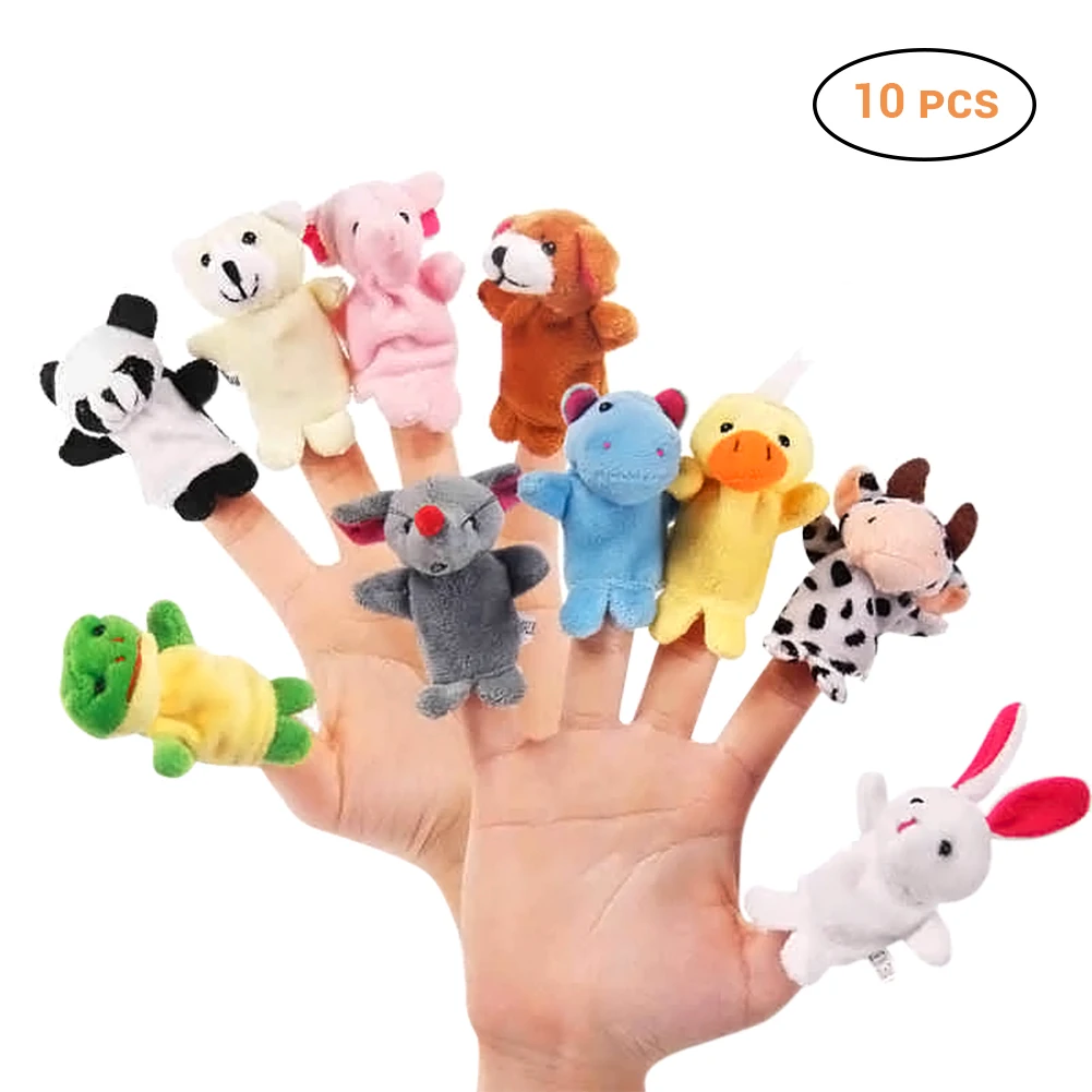10pcs/set Cartoon Animal Finger Puppet Baby Plush Toys for Children Lovely Kids Plush Toys Baby Favor Dolls vingerpoppetjes
10pcs/set Cartoon Animal Finger Puppet Baby Plush Toys for Children Lovely Kids Plush Toys Baby Favor Dolls vingerpoppetjes