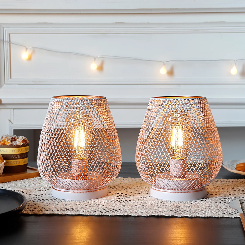 2Pcs Pink Metal Table Lamp Battery Operated Lamp Outdoor Lantern with LED Edison Bulb for Weddings Party Patio Events Home Decor 
2Pcs Pink Metal Table Lamp Battery Operated Lamp Outdoor Lantern with LED Edison Bulb for Weddings Party Patio Events Home Decor