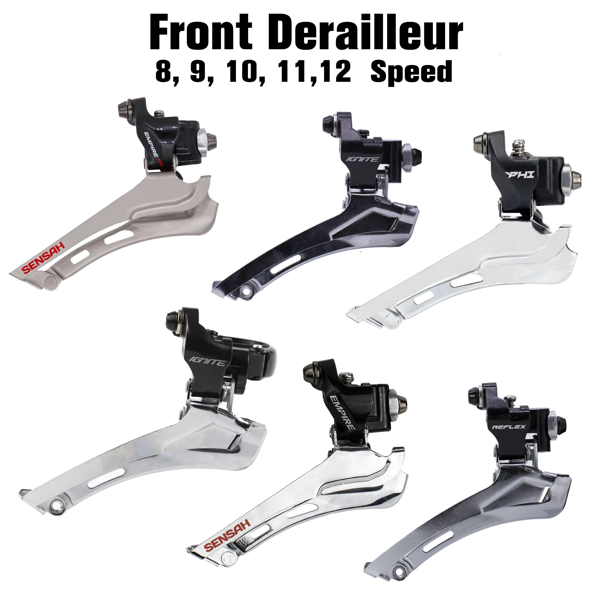 SENSAH Road Bicycle Front Derailleurs Straight hanging 9 10 11 12 20 22 Speed BIKE Front Derailleu clamping ring Shifters New
SENSAH Road Bicycle Front Derailleurs Straight hanging 9 10 11 12 20 22 Speed BIKE Front Derailleu clamping ring Shifters New