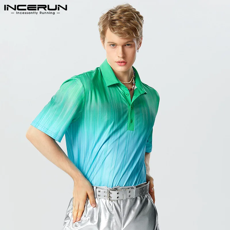 INCERUN Men Shirt Lapel Short Sleeve Streetwear 2023 Tie Dye Gradient Casual Men Clothing Summer Loose Fashion Camisas S-5XL
INCERUN Men Shirt Lapel Short Sleeve Streetwear 2023 Tie Dye Gradient Casual Men Clothing Summer Loose Fashion Camisas S-5XL