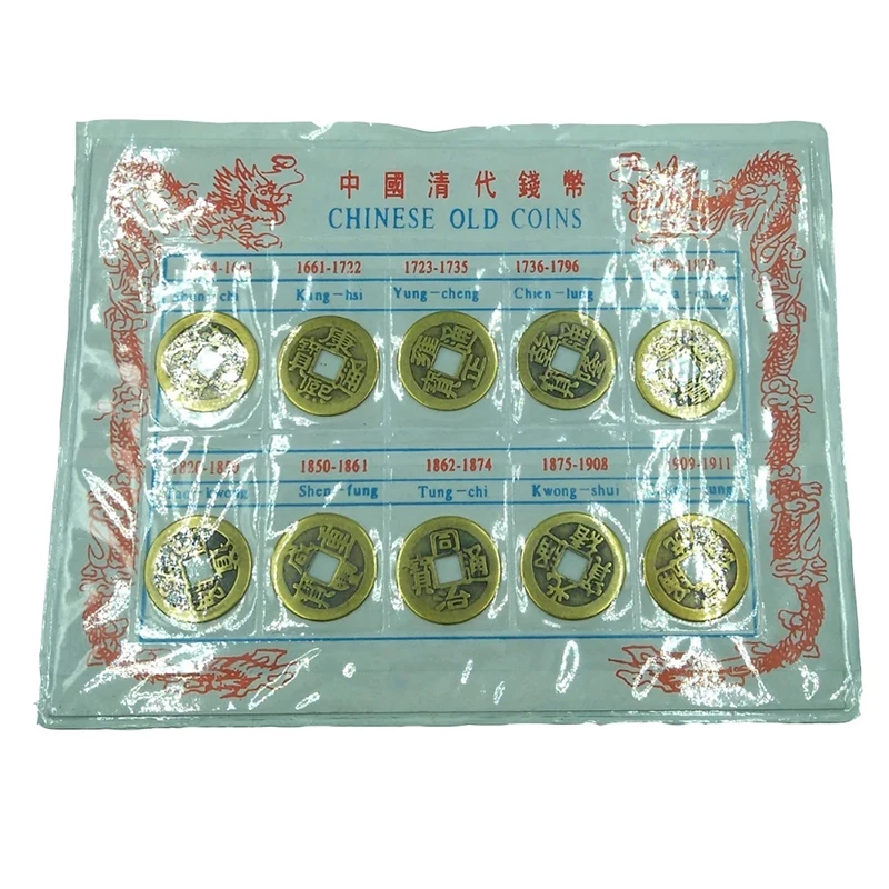 10Pcs Chinese Feng Shui Coins Wealth Success Lucky Copper Currency Original Ten Emperor Money Ancient Collection For Party Gifts
10Pcs Chinese Feng Shui Coins Wealth Success Lucky Copper Currency Original Ten Emperor Money Ancient Collection For Party Gifts