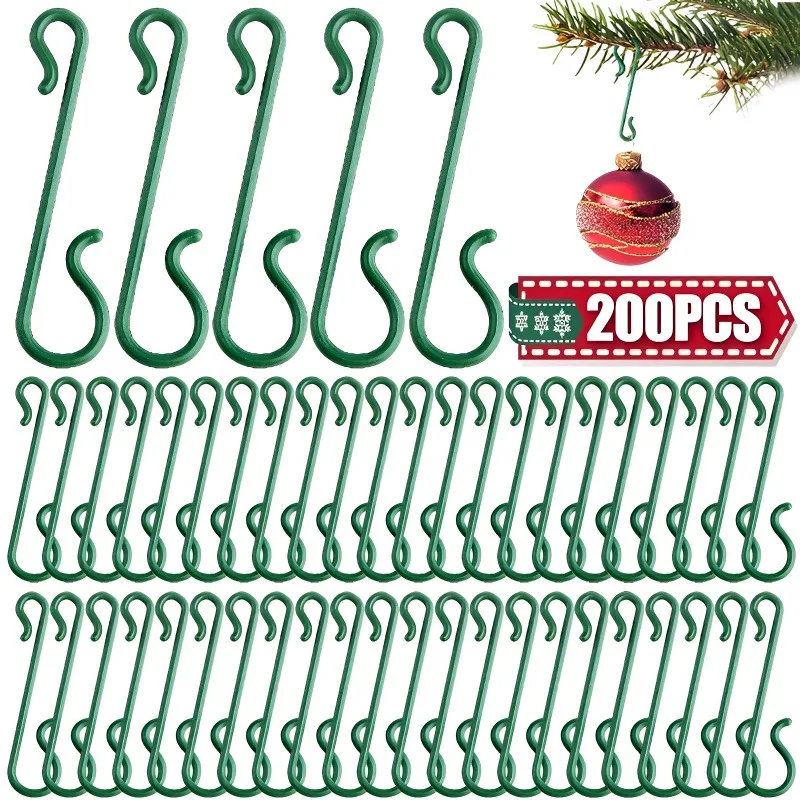 10/200PCS Christmas Ornament Hooks S Shaped Christmas Hook DIY Christmas Tree Hanging Ornaments Hook Supplies for Home Party 
10/200PCS Christmas Ornament Hooks S Shaped Christmas Hook DIY Christmas Tree Hanging Ornaments Hook Supplies for Home Party