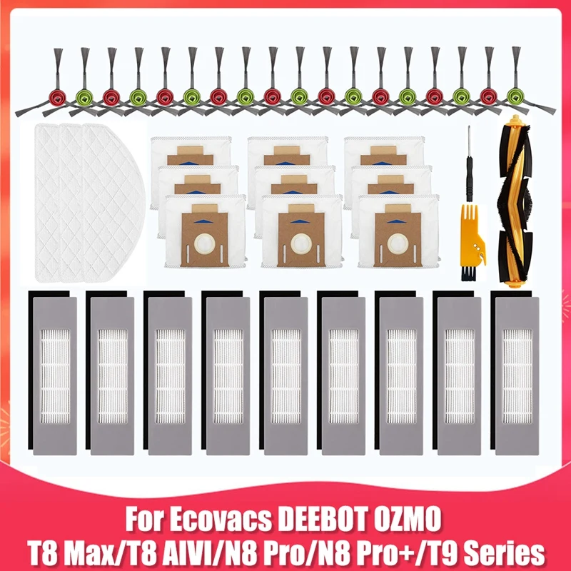 Replacement Accessories For Ecovacs DEEBOT OZMO T8 AIVI T8 Max N8 Pro/N8 Pro+ Robot Vacuum Cleaner
Replacement Accessories For Ecovacs DEEBOT OZMO T8 AIVI T8 Max N8 Pro/N8 Pro+ Robot Vacuum Cleaner