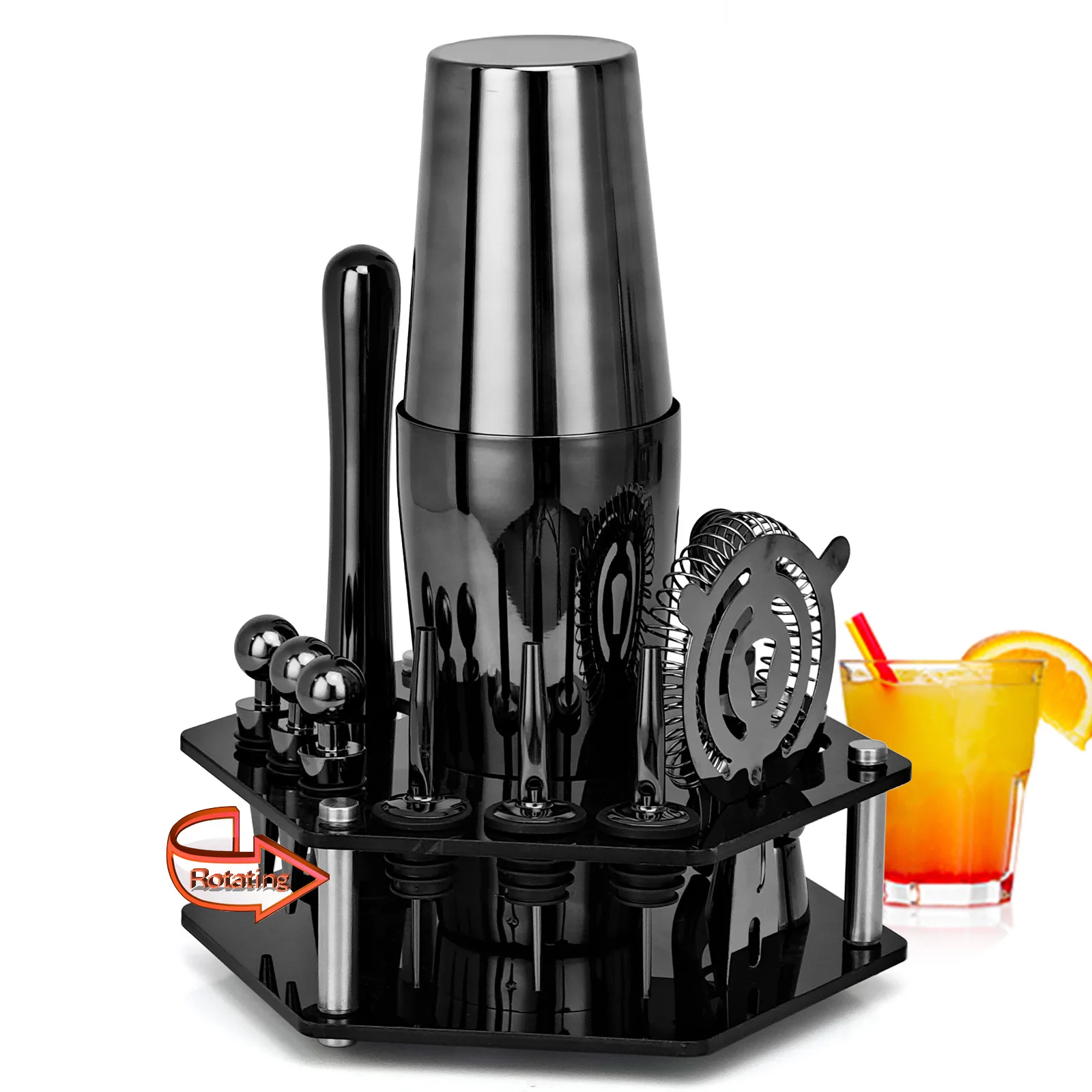 750ml Boston Cocktail Bar set Mixology Bartender Kit 14-Pieces Bar Tool Set with Cocktail Shaker Stainless Steel
750ml Boston Cocktail Bar set Mixology Bartender Kit 14-Pieces Bar Tool Set with Cocktail Shaker Stainless Steel