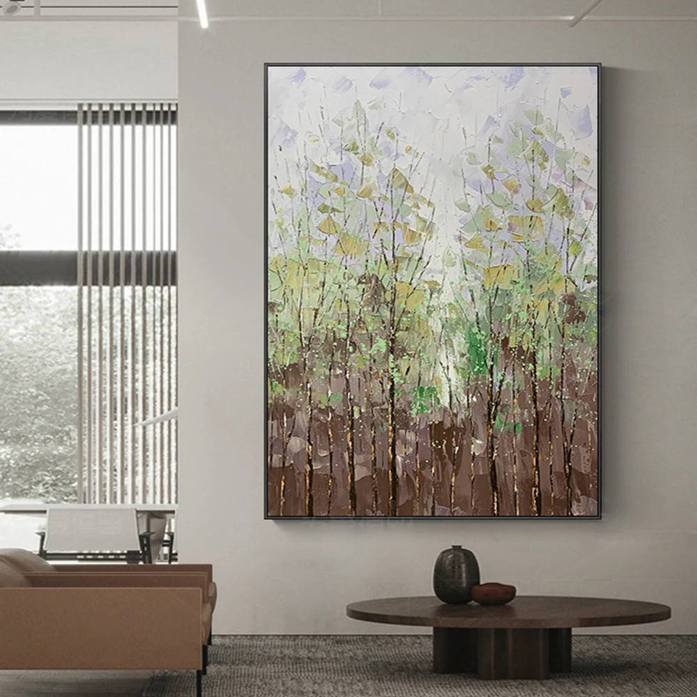 Hand Painted Oil Painting Canvas Forest Landscape Hanging Painting 3d Knife Painting Abstract Home Hotel Decoration No Framed
Hand Painted Oil Painting Canvas Forest Landscape Hanging Painting 3d Knife Painting Abstract Home Hotel Decoration No Framed
