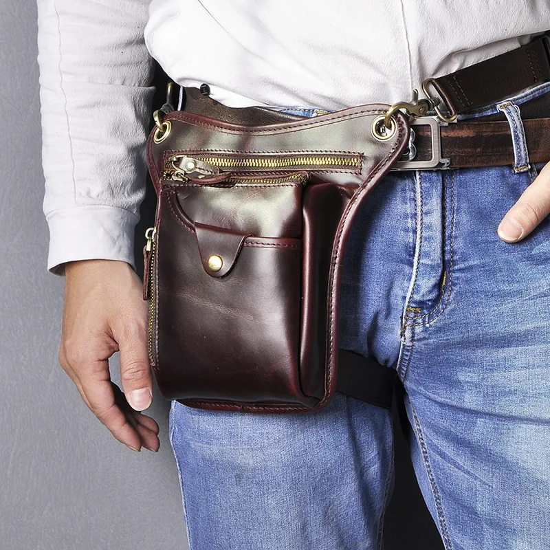 Genuine Leather Men Design Casual Brown Classic Shoulder Sling Bag Fashion Travel Fanny Waist Belt Pack Leg Bag
Genuine Leather Men Design Casual Brown Classic Shoulder Sling Bag Fashion Travel Fanny Waist Belt Pack Leg Bag