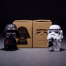 10cm 2pcs/lot Cute Style Star War Darth Vader & STORM TROOPER Kawaii Movie Action Figure Model Toys