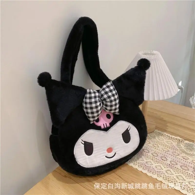 Сумка Sanrio Kawaii Kuromi Mymelody Cinnamoroll, новая большая сумка Kulomi, милая мелодия, женская сумка через плечо с сердцем
Сумка Sanrio Kawaii Kuromi Mymelody Cinnamoroll, новая большая сумка Kulomi, милая мелодия, женская сумка через плечо с сердцем