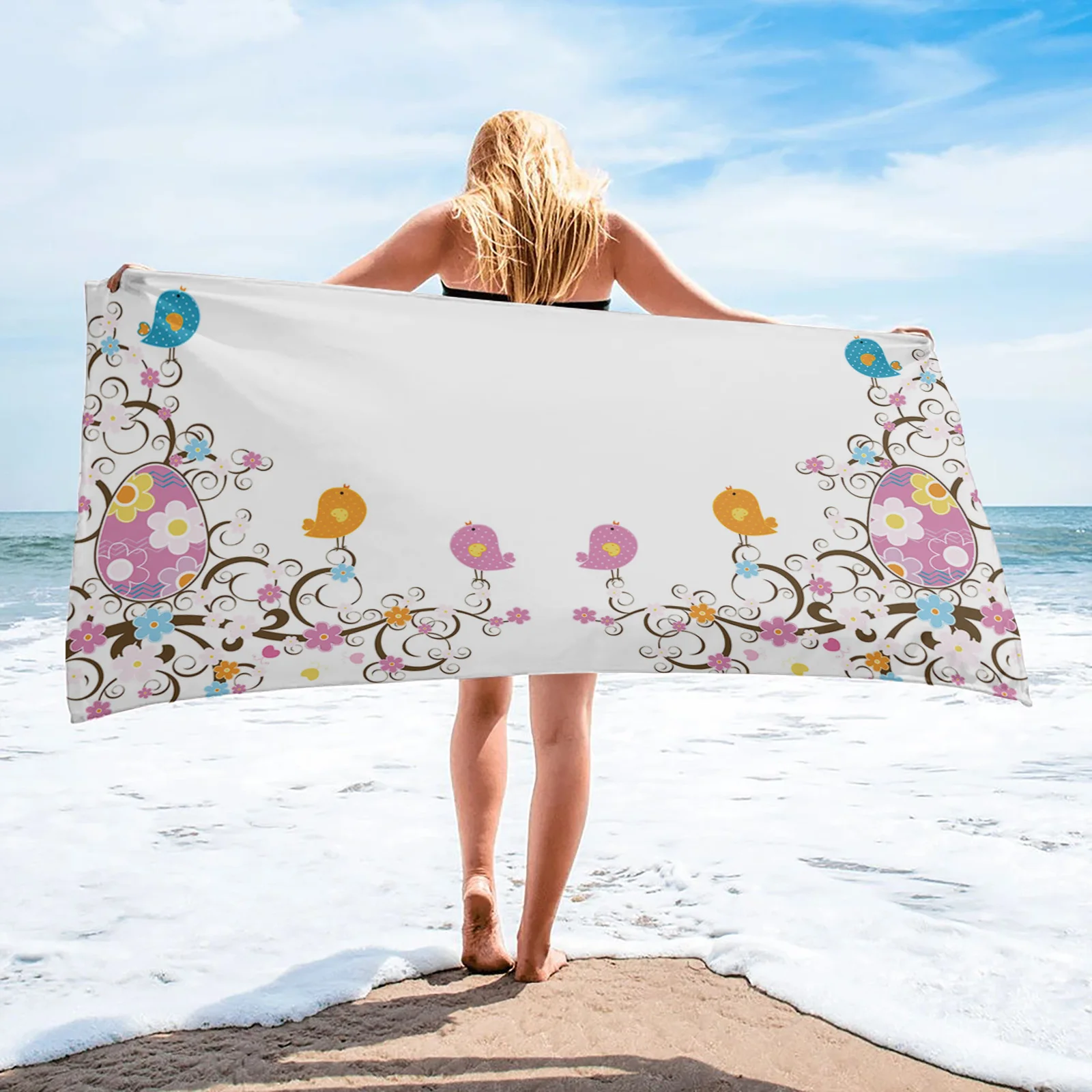 Easter Egg Bird Flower Branch Bath Towel for Women Microfiber Round Beach Towels Yoga Sports Swimming Towel
Easter Egg Bird Flower Branch Bath Towel for Women Microfiber Round Beach Towels Yoga Sports Swimming Towel