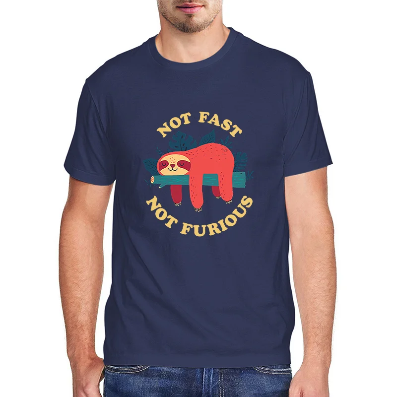 Funny Sloth Retro Classic T Shirt Men Clothing Cotton Not Fast Not Furious Graphic Tees Men's Harajuku Tshirt Casual Streetwear
Funny Sloth Retro Classic T Shirt Men Clothing Cotton Not Fast Not Furious Graphic Tees Men's Harajuku Tshirt Casual Streetwear