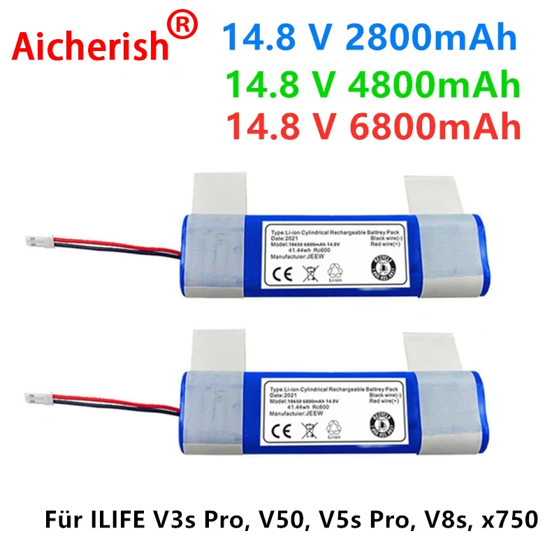 2022 Nieuwe Genuine 14.8V 6800Mah 18650 Lithium Battery For Llife V3s V50 V5s Pro V8s X750 Robot Vacuum Cleaner Battery
2022 Nieuwe Genuine 14.8V 6800Mah 18650 Lithium Battery For Llife V3s V50 V5s Pro V8s X750 Robot Vacuum Cleaner Battery